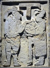 · Libro CHILAM BALAM de CHUMAYEL · · Arte Maya · Dintel 26 del Edificio 23 de Yaxchilán, Chiapas, México · 724 d. JC.