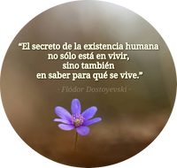 “El secreto de la existencia humana no sólo está en vivir, sino también en saber para qué se vive.” · Fiódor Dostoyevski ·