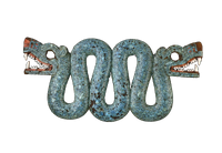 Mosaico de una serpiente bicéfala · Double-headed serpent mosaic ·The Bristish Museum · Museo Británico ·