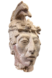 · Arte Maya · Cabeza de K’inich Janaab’ Pakal, el gobernante supremo de Palenque, hallada en su cámara funeraria